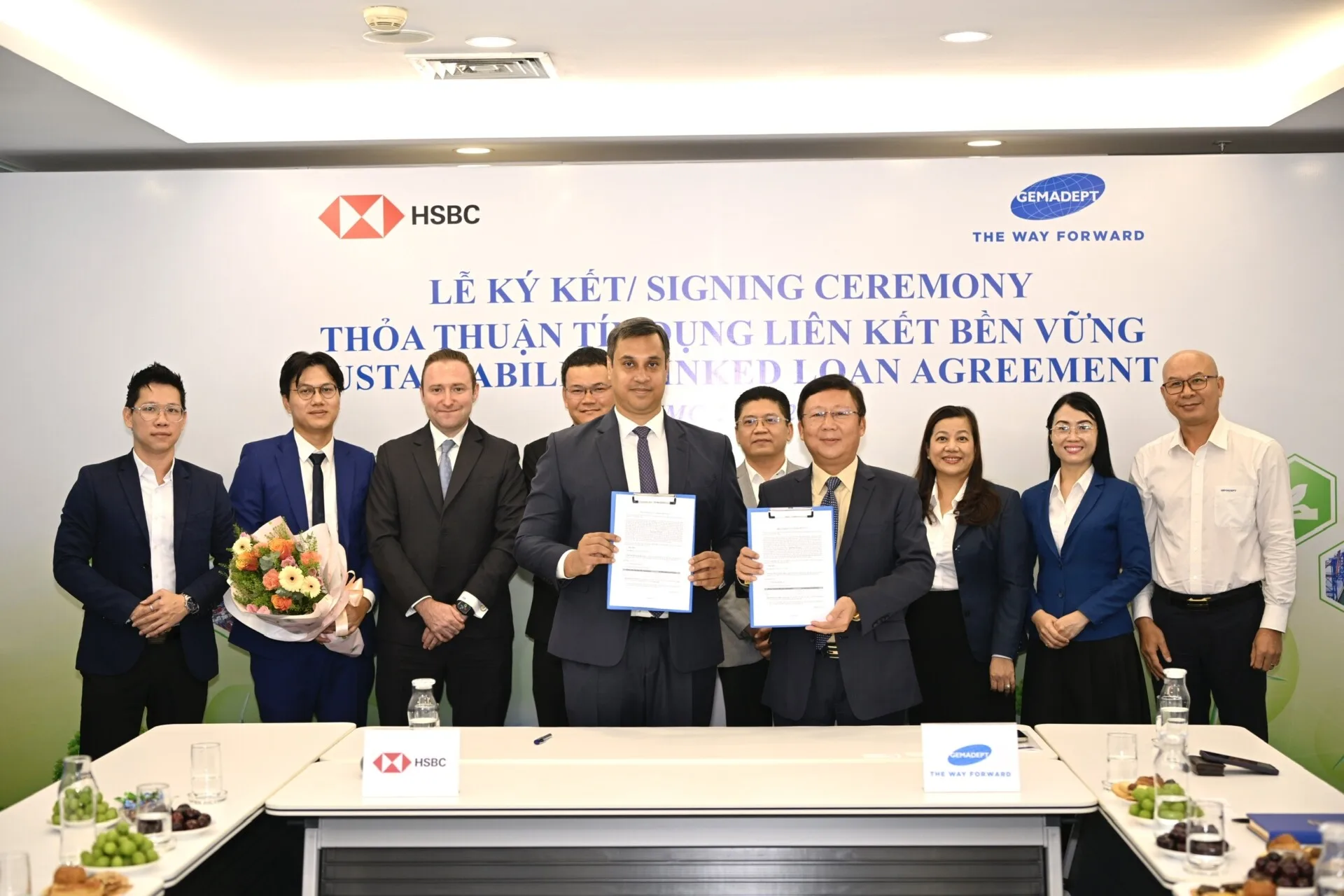 Ngân hàng HSBC Việt Nam và Công ty Cổ phần Gemadept ký kết thỏa thuận Tín dụng liên kết bền vững