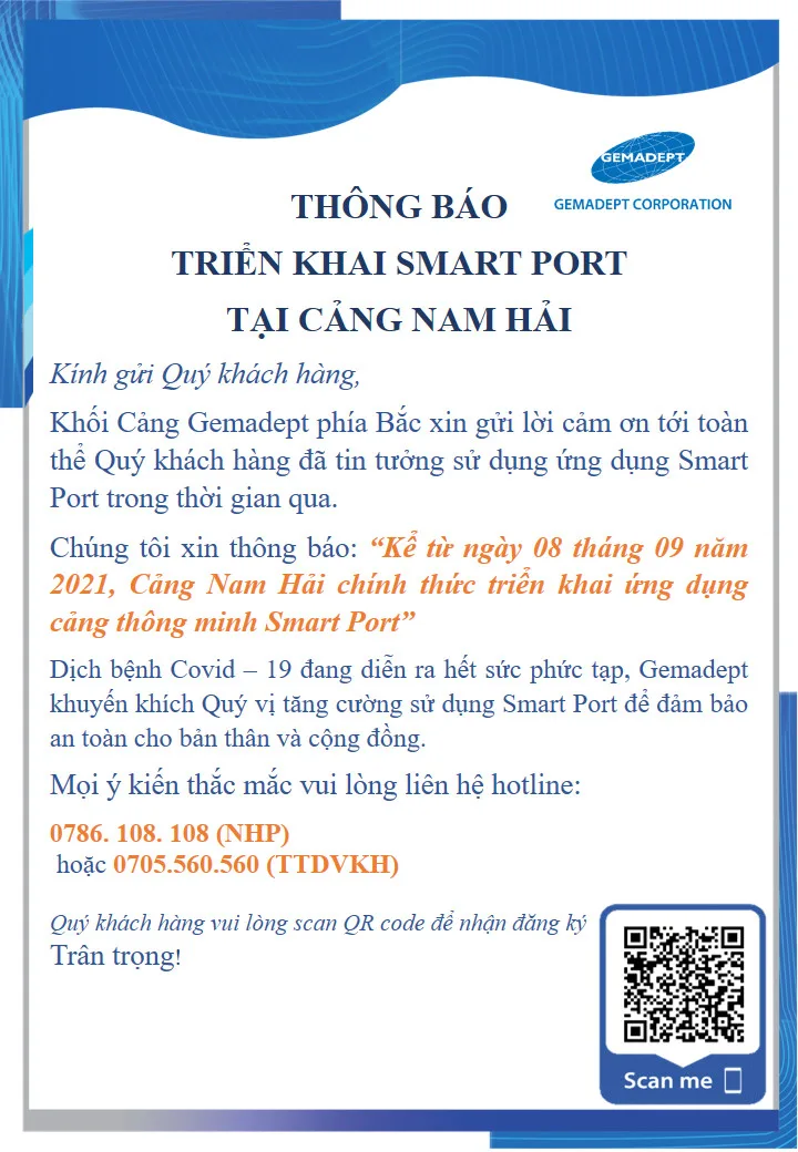 Nam Hai port officially launching smartport